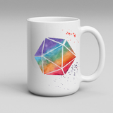 Rainbow Die Mug